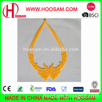 Fashion beauty silicone hollow necklace /Hollow silicone necklace